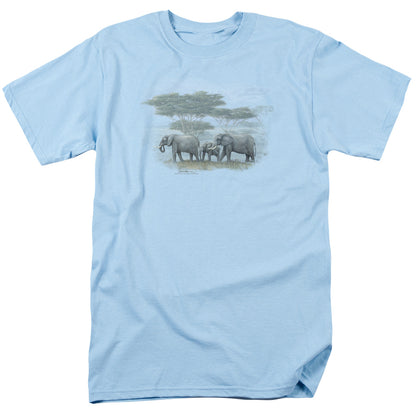 Wildlife Heart Of Africa Mens T Shirt Light Blue Officially Licensed