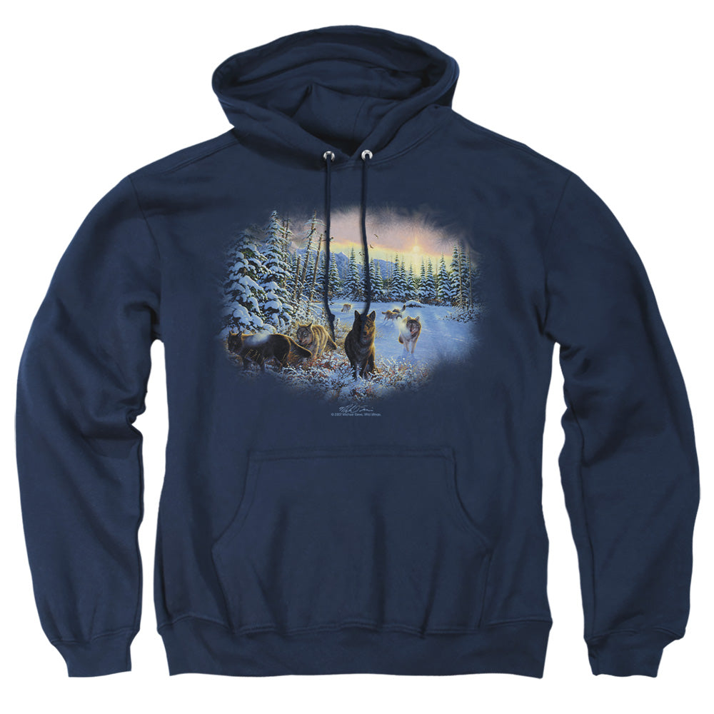 Wildlife Hunters Moon The Spoils Mens Hoodie Navy Officially Licensed