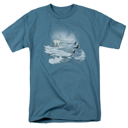 Wildlife Glaciers Egdge Mens T Shirt Slate Officially Licensed