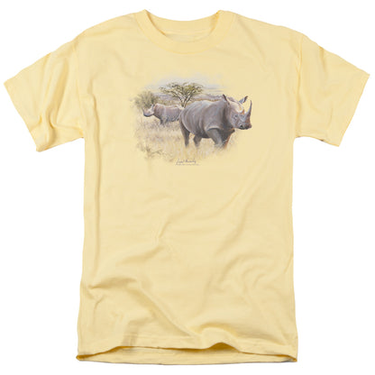 Wildlife Rhino Mens T Shirt Banana Officially Licensed