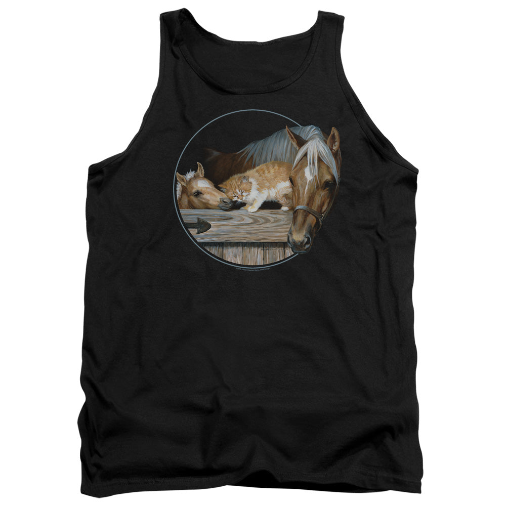 Wild Wings Everyone Loves Kitty Mens Tank Top Shirt Black