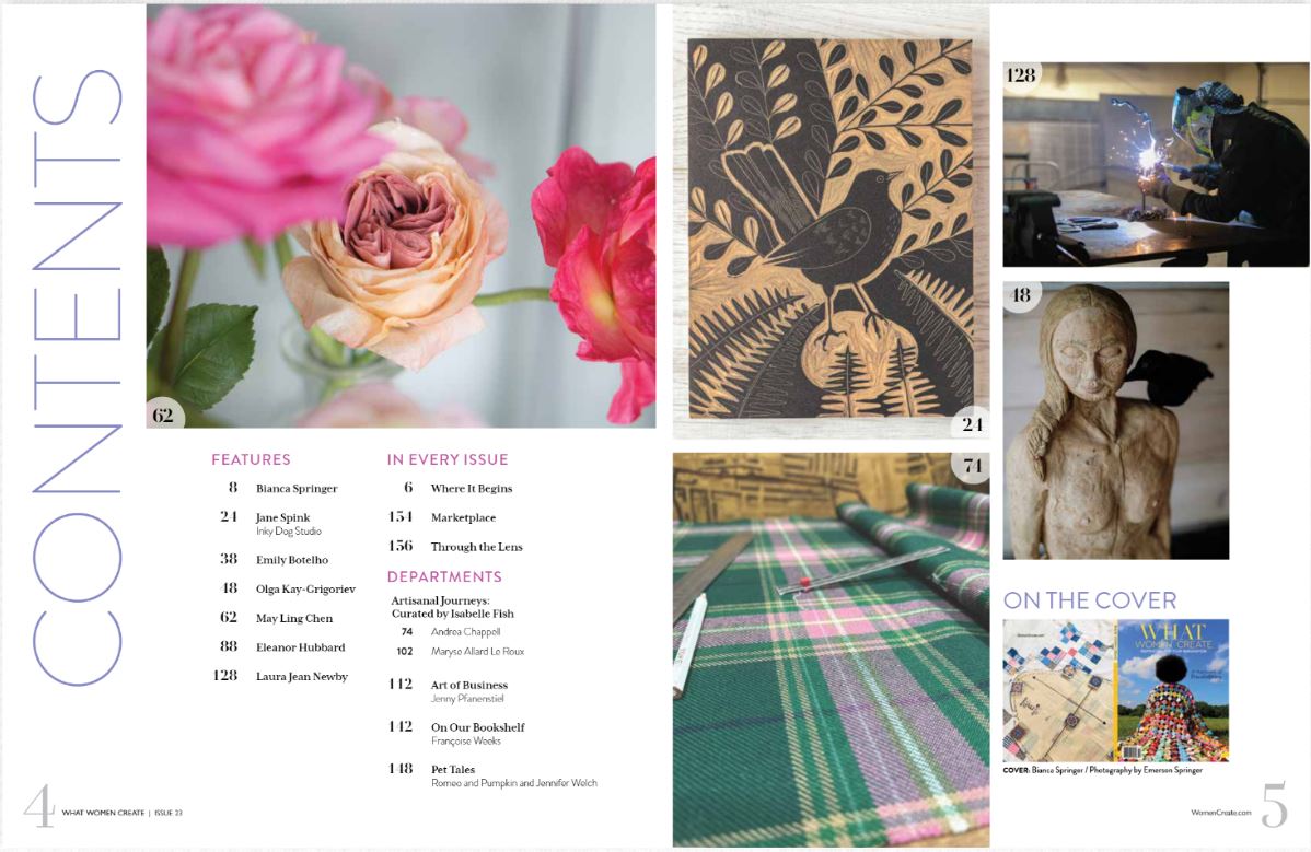 What Women Create - Summer 2024: Photography & Stories From Bianca Springer, Emily Botelho, May Ling Chen, Laura Jean Newby, Artisanal Journeys, Marketplace, Art Of Business, Through The Lens & More!