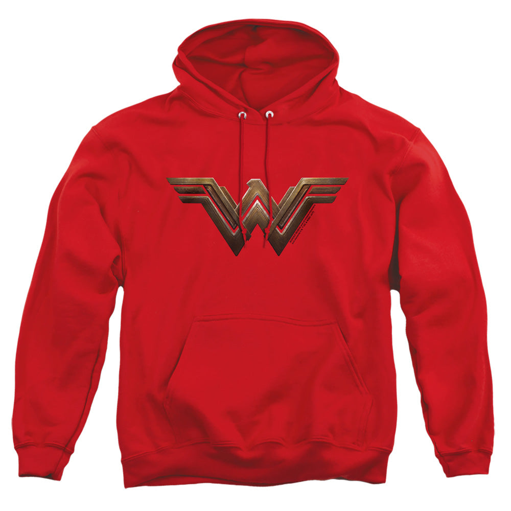 Wonder Woman Movie Wonder Woman Logo Mens Hoodie Red Officially Licensed