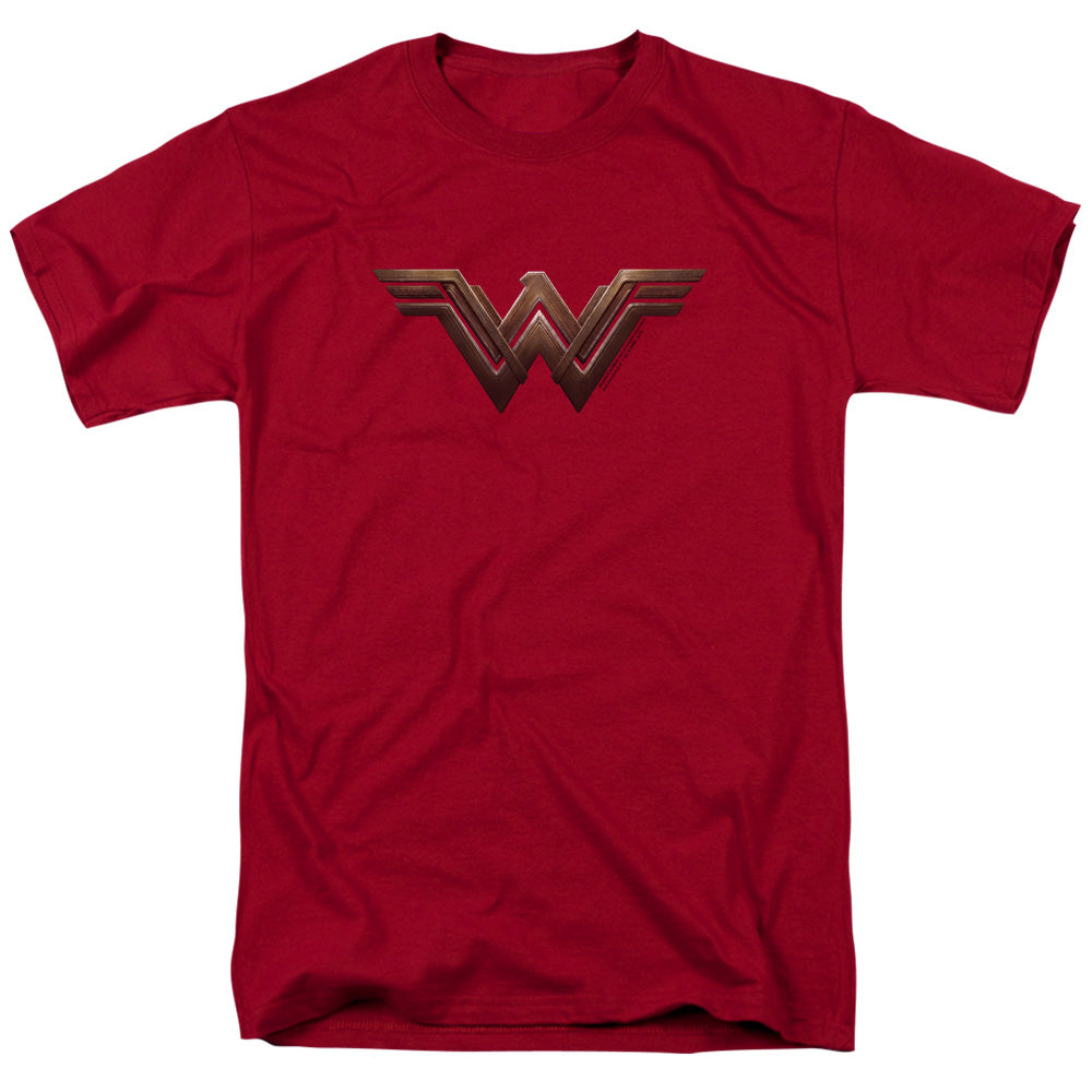 Wonder Woman Movie Wonder Woman Logo Mens T Shirt Cardinal Officially Licensed