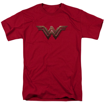 Wonder Woman Movie Wonder Woman Logo Mens T Shirt Cardinal Officially Licensed