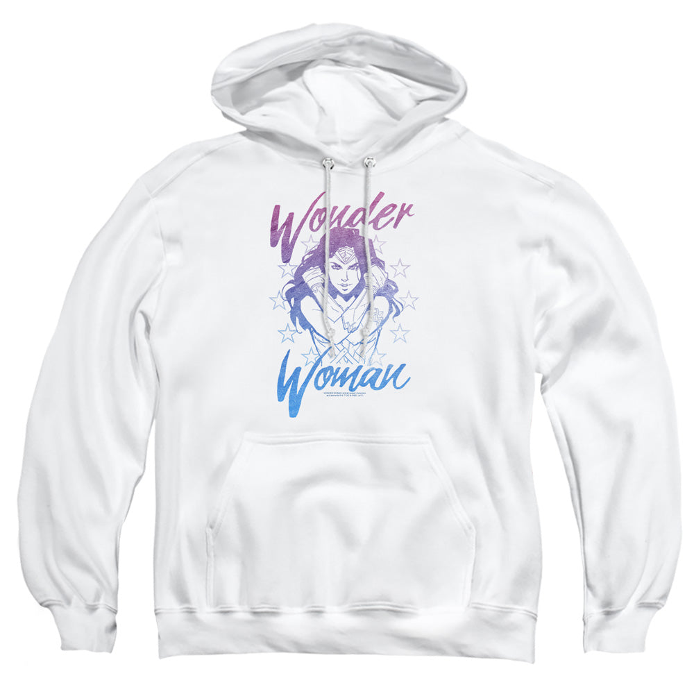 Wonder Woman Movie Retro Stance Mens Hoodie White Officially Licensed