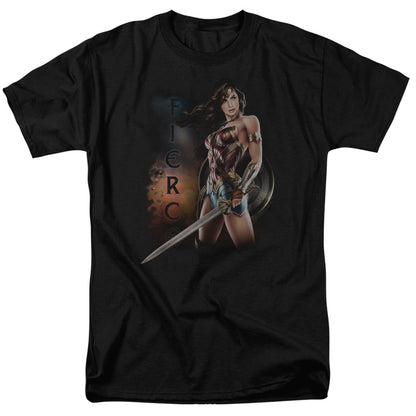 Wonder Woman Movie Fierce Mens T Shirt Black Officially Licensed