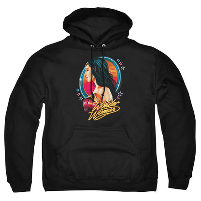Wonder Woman 84 Warrior 84 Mens Hoodie Black Officially Licensed