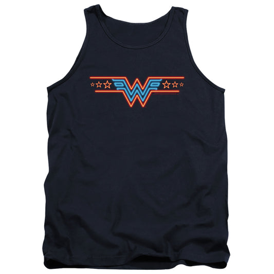 Wonder Woman 84 Neon Beat Mens Tank Top Shirt Navy