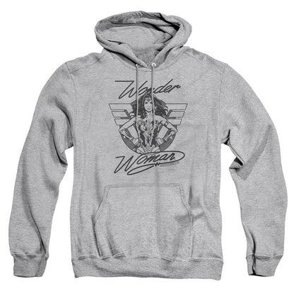 Wonder Woman 84 Determined Wonder Mens Hoodie Athletic Heather Officially Licensed
