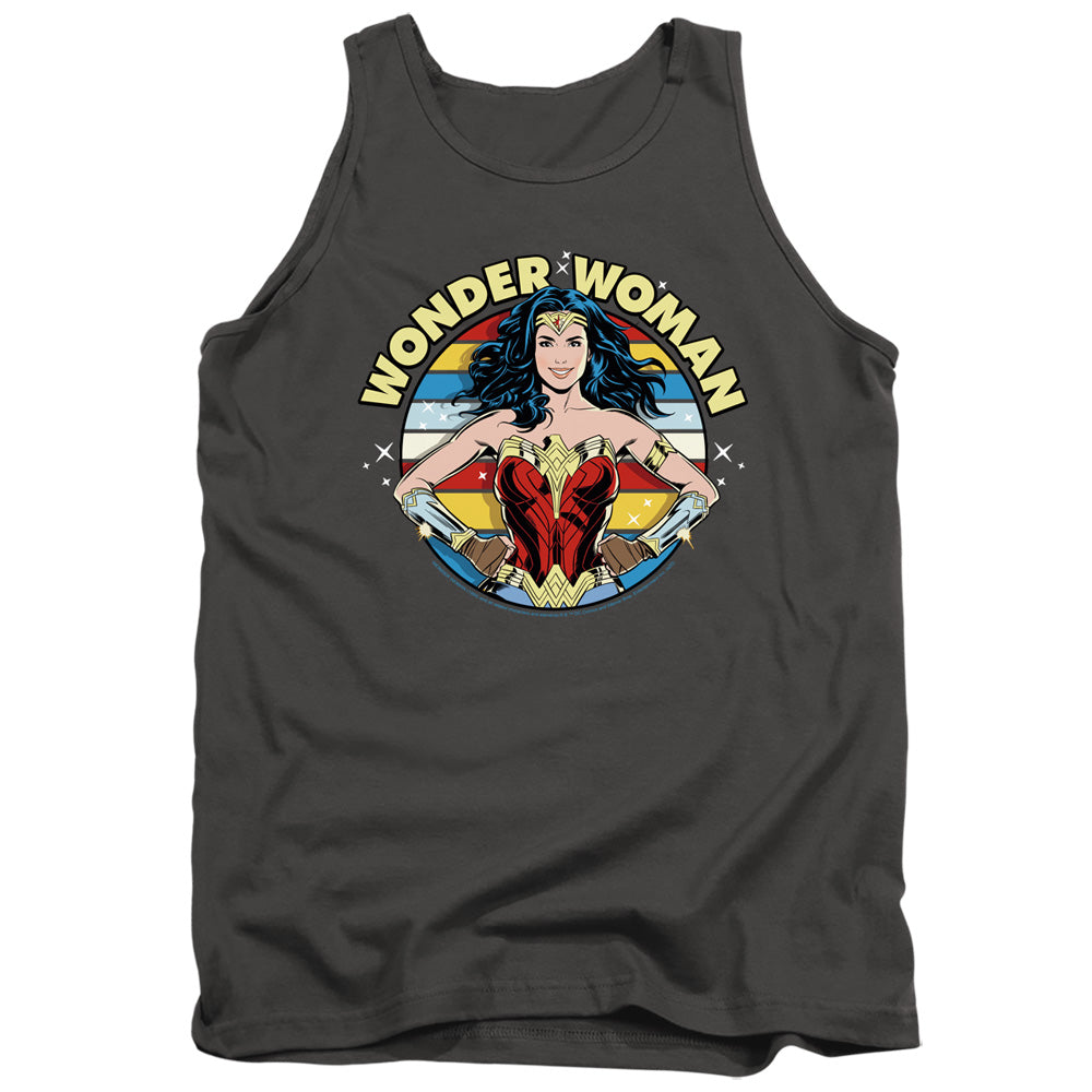 Wonder Woman 84 Woman Of Wonder Mens Tank Top Shirt Charcoal