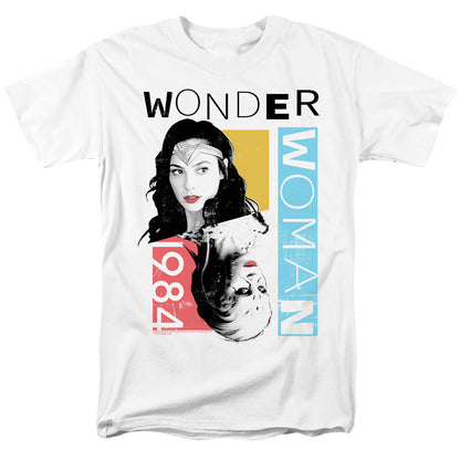Wonder Woman 84 Color Blocks Mens T Shirt White Officially Licensed