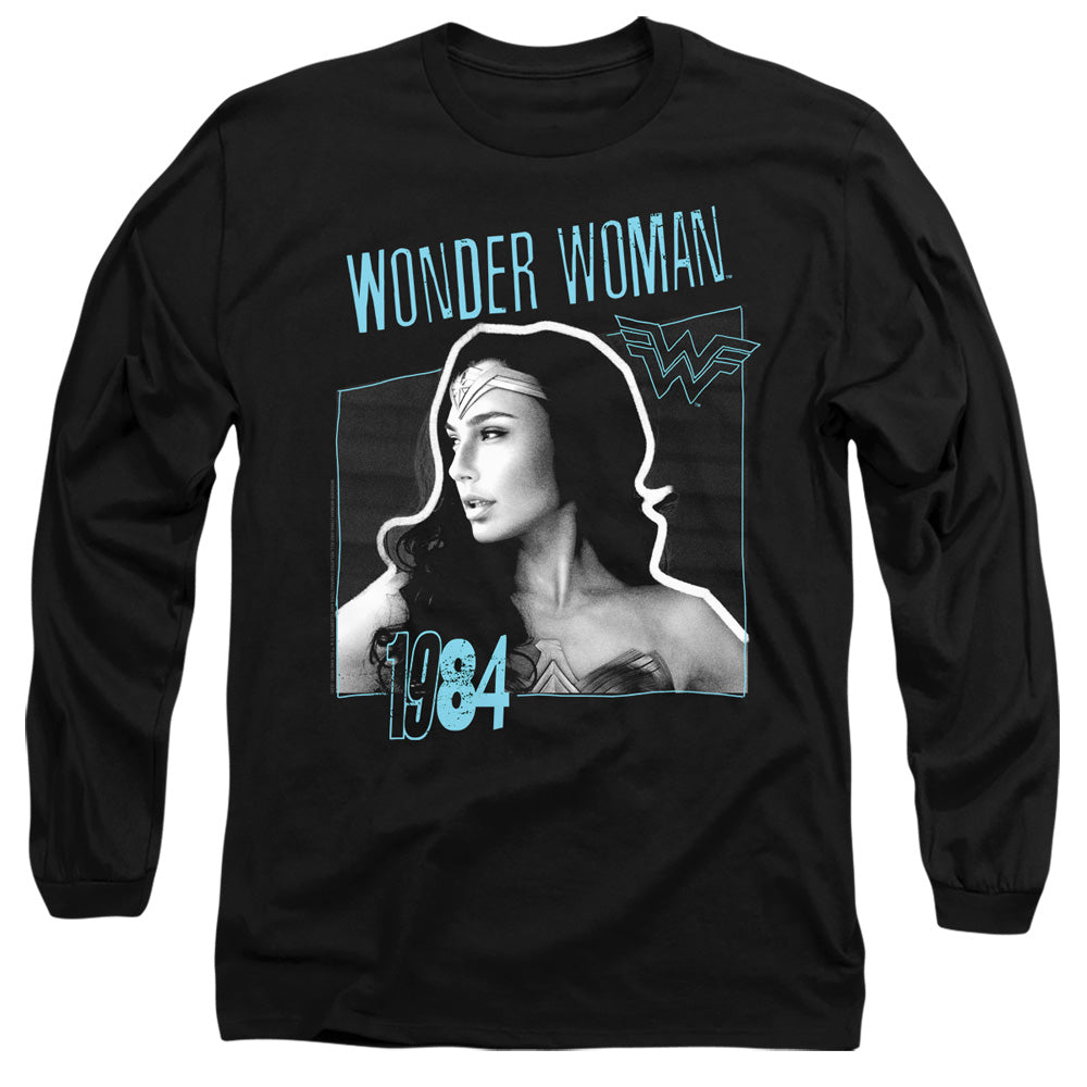 Wonder Woman 84 Thin Line Mens Long Sleeve Shirt Black Officially Licensed