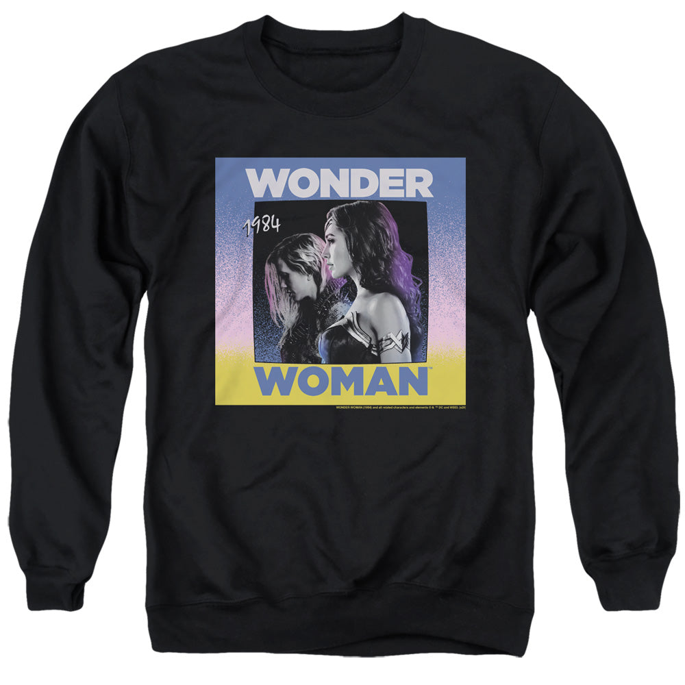 Wonder Woman 84 Wonder Duo Mens Crewneck Sweatshirt Black Officially Licensed