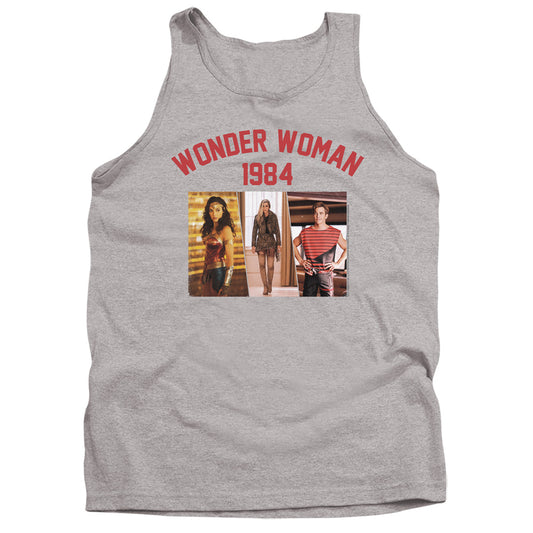 Wonder Woman 84 Collegiate Montage Mens Tank Top Shirt Athletic Heather