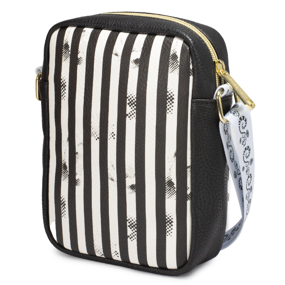 Beetlejuice Suit Stripes Women's Crossbody Wallet