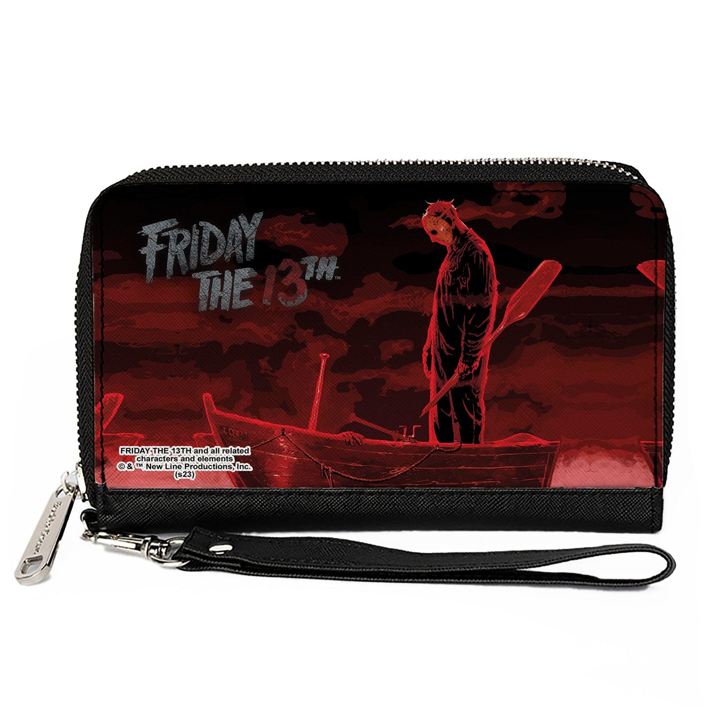 Friday The 13th Jason Boat Scene Zip Around Wallet
