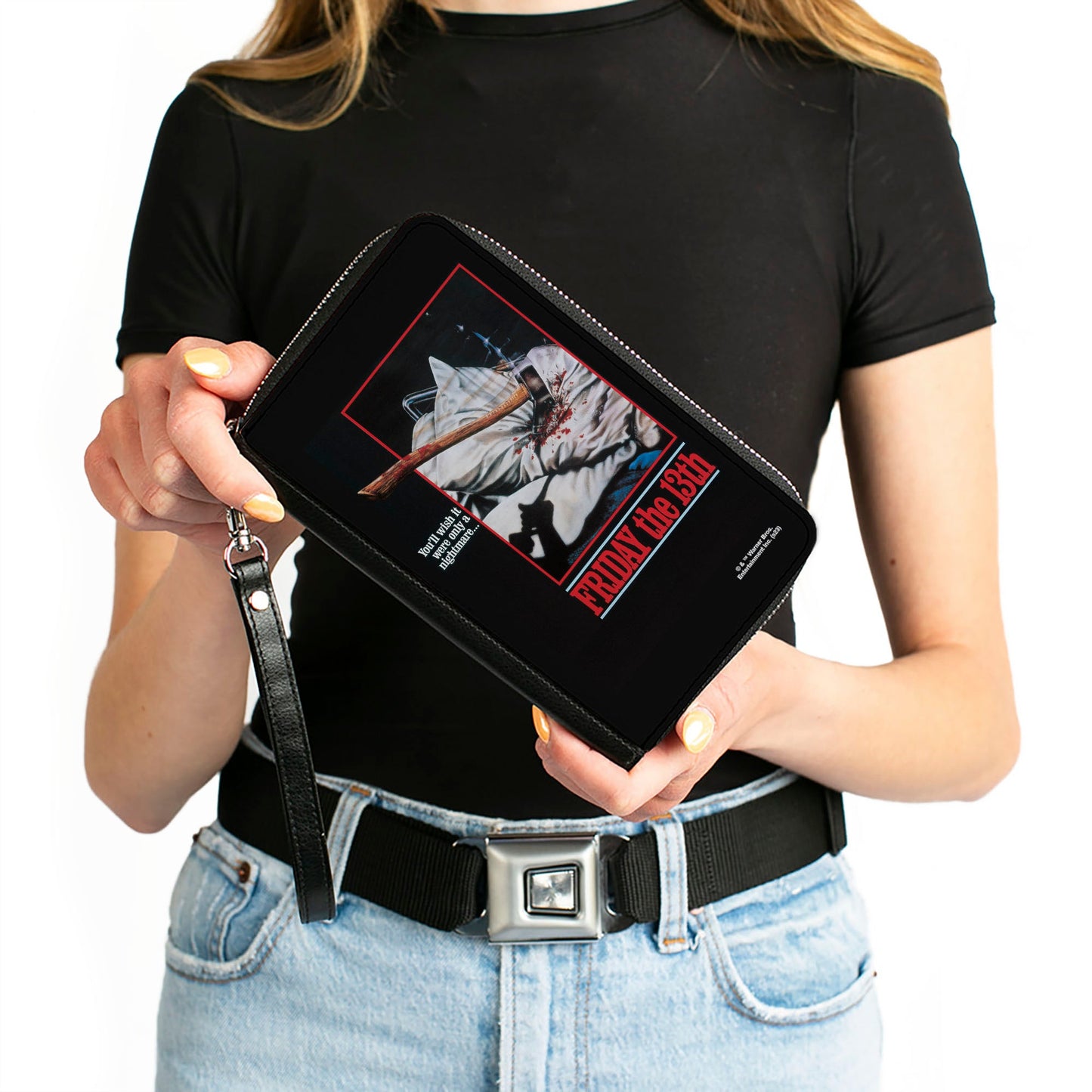 Friday The 13TH You'll Wish It Were Only A Nightmare Movie Poster Zip Around Wallet
