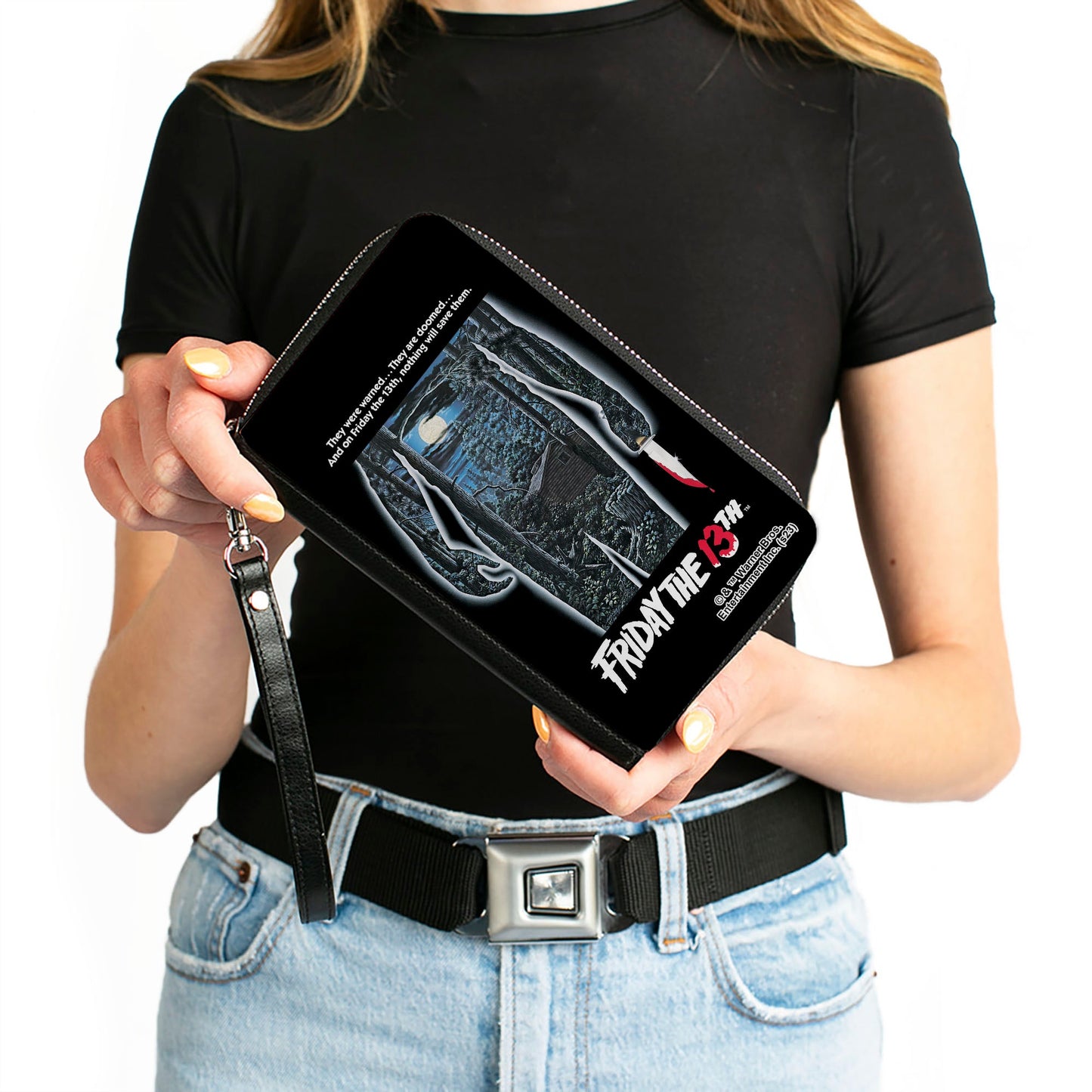 Friday The 13TH Jason Voorhees Crystal Lake Cabin Zip Around Wallet