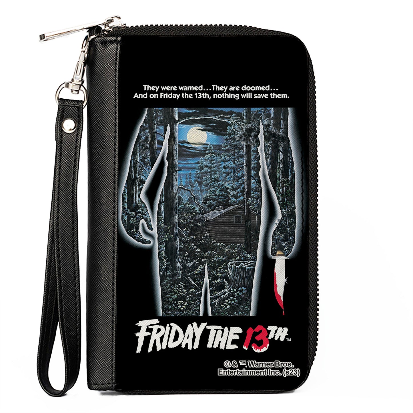 Friday The 13TH Jason Voorhees Crystal Lake Cabin Zip Around Wallet