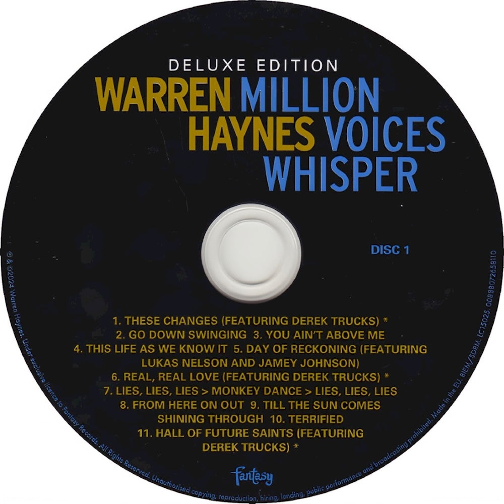 Warren Haynes – Million Voices Whisper (2-CD)