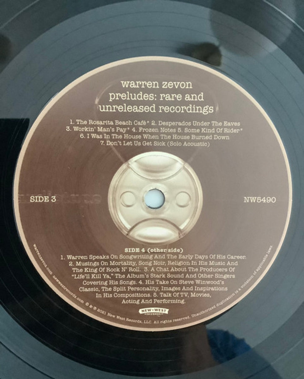 Warren Zevon – Preludes (2-LP Vinyl) Vinyl Record