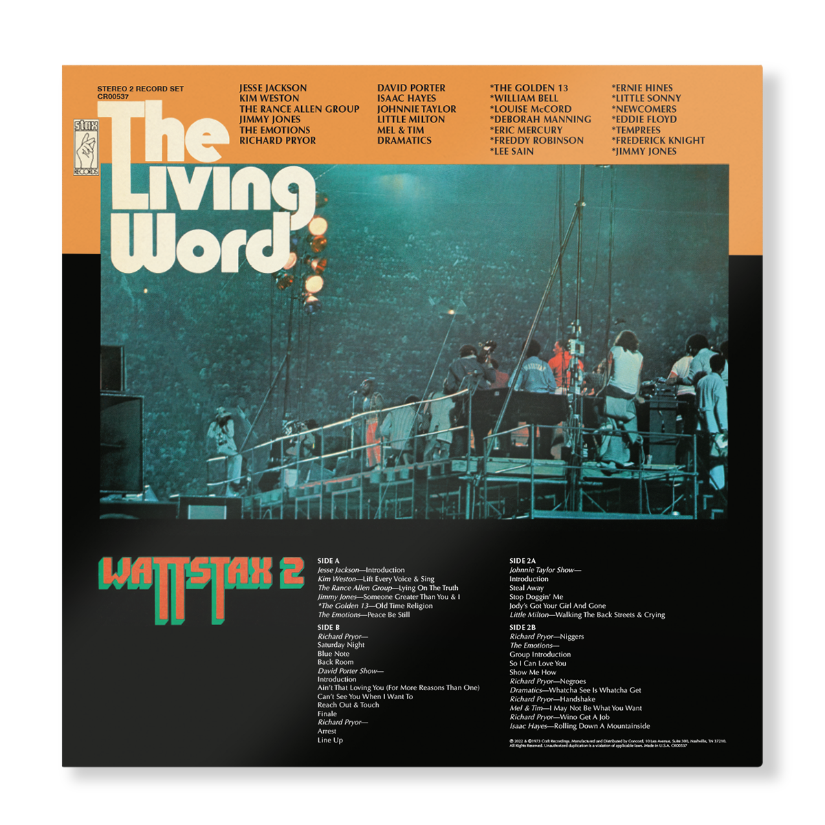 The Living Word: Wattstax 2 2-LP Vinyl Record