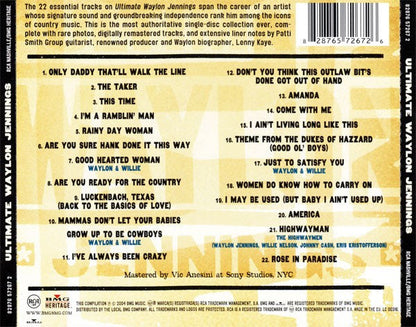 Waylon Jennings – Ultimate Waylon Jennings Music CD