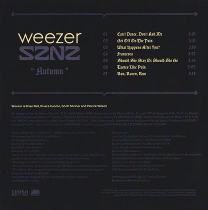 Weezer – SZNZ: Autumn EP Music CD