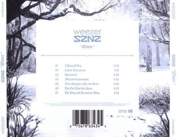 Weezer – SZNZ: Winter EP Music CD