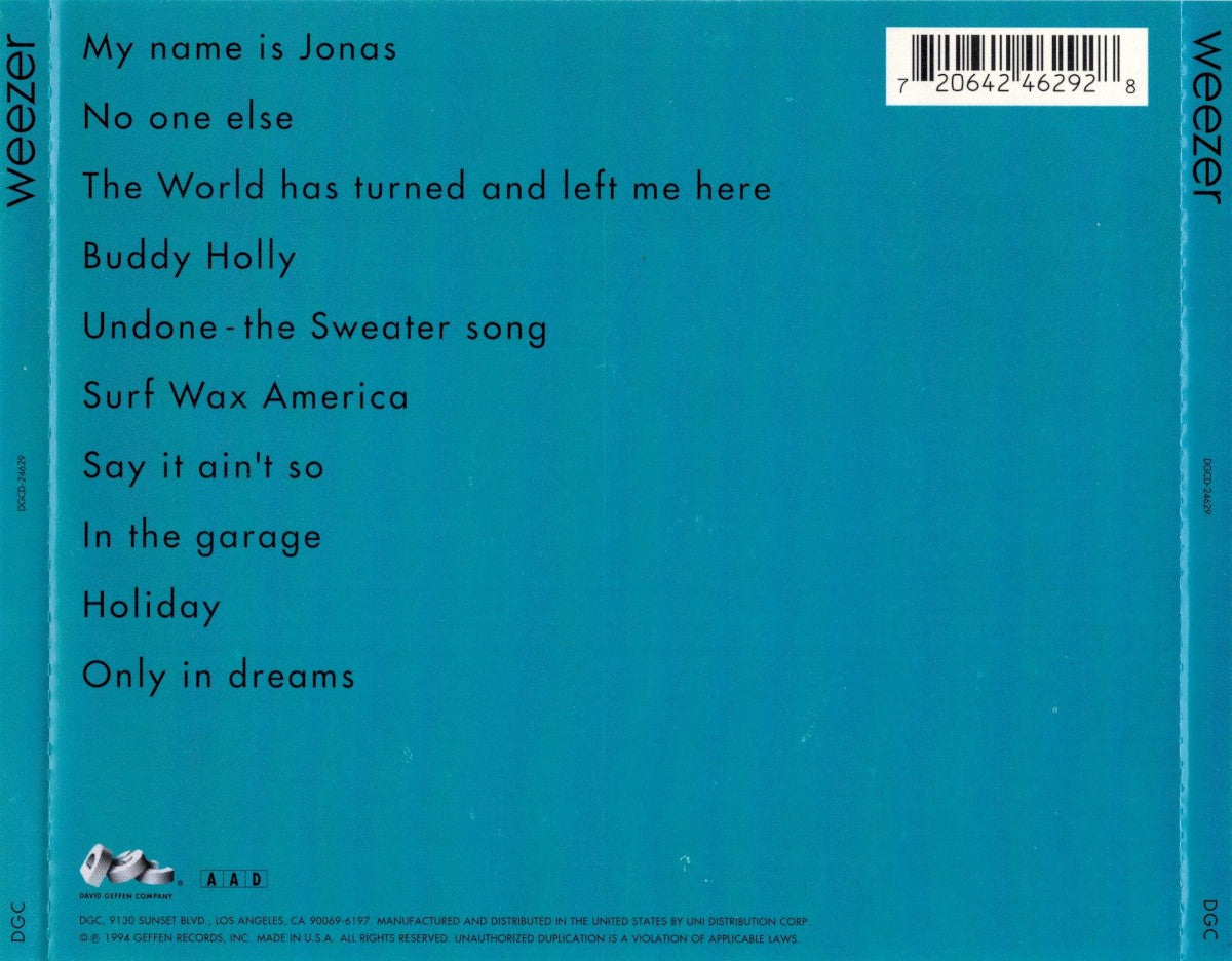 Weezer – The Blue Album Music CD