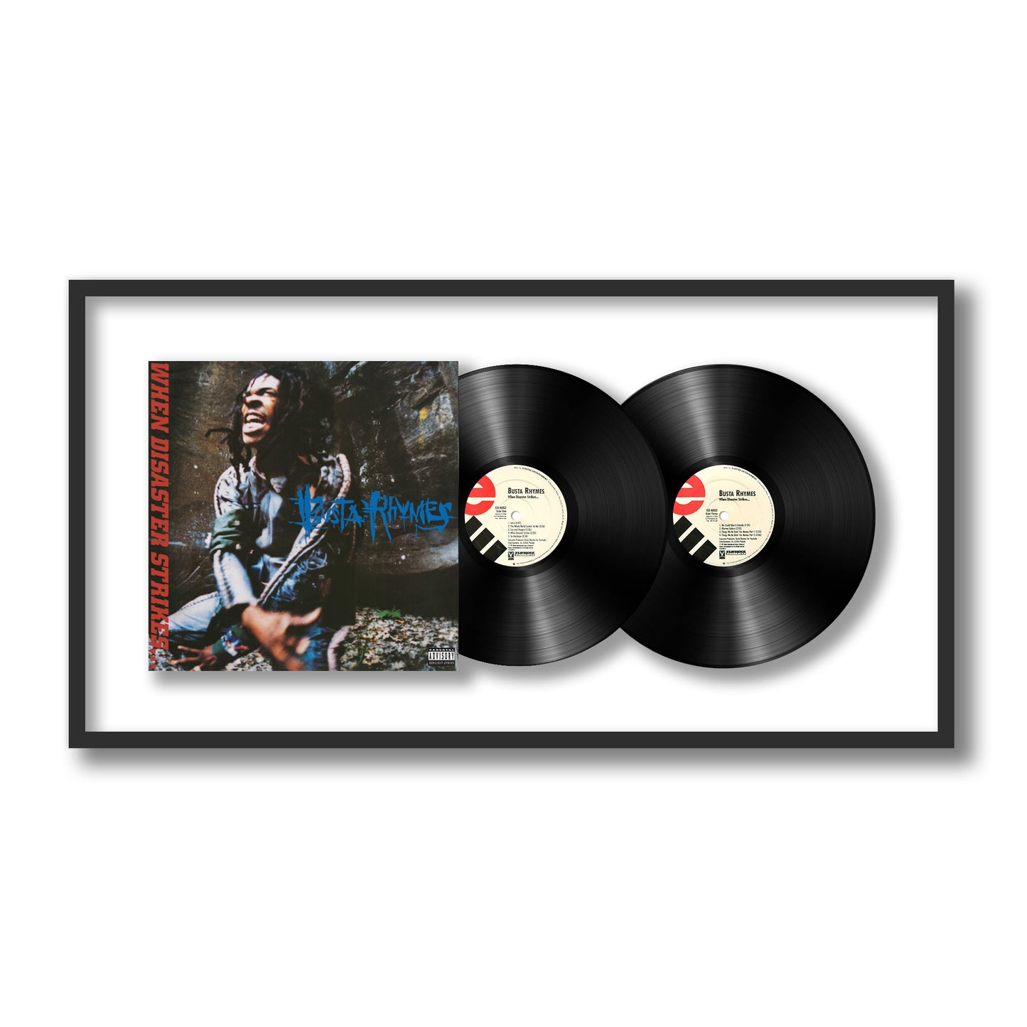 Busta Rhymes When Disaster Strikes... Framed Vinyl Record