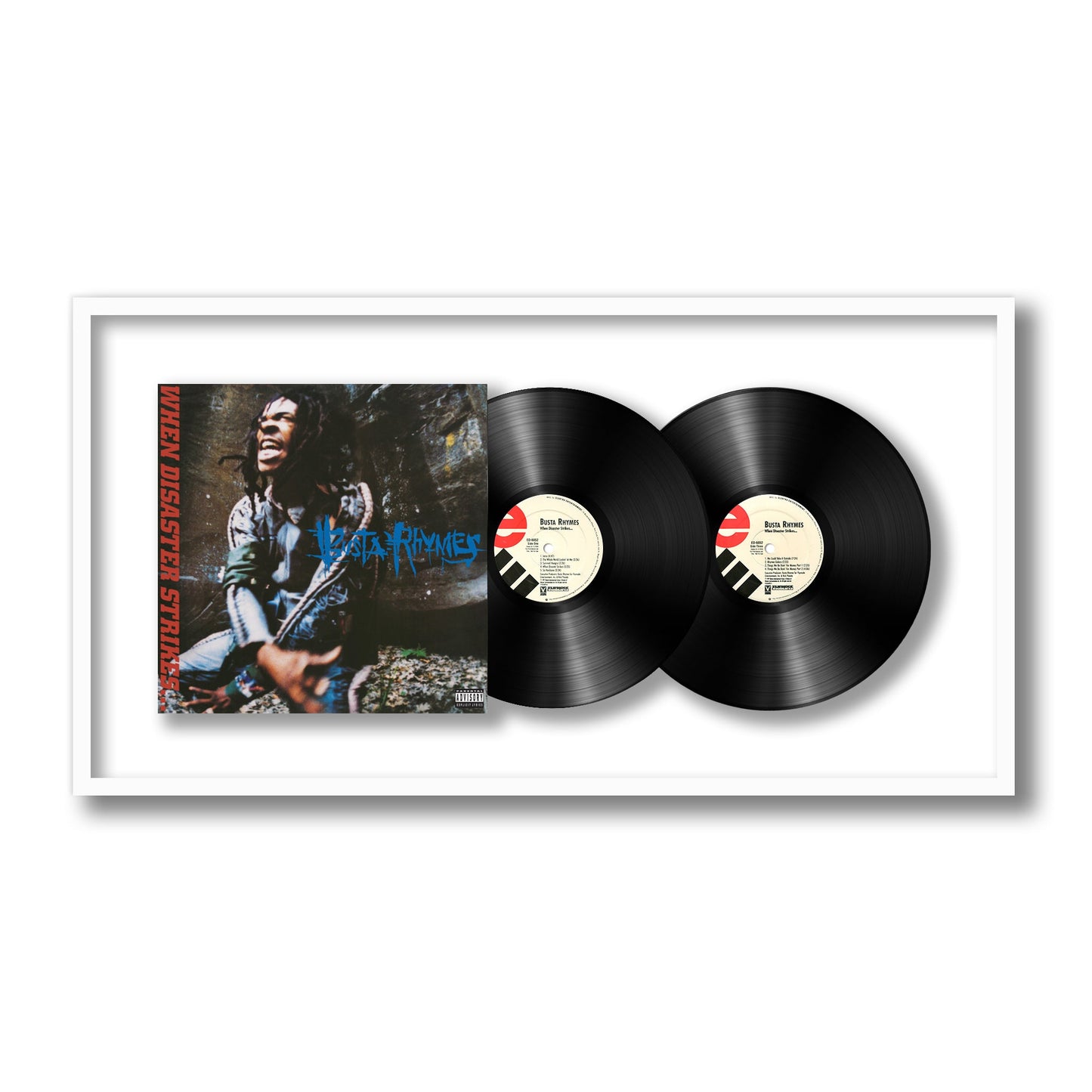 Busta Rhymes When Disaster Strikes... Framed Vinyl Record