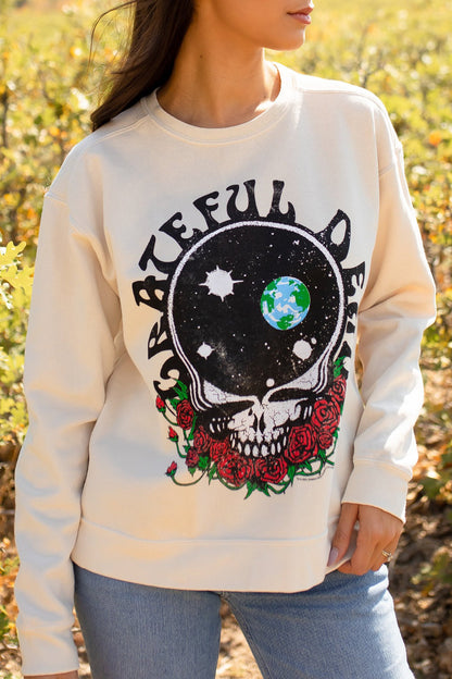 The Grateful Dead Womens Sweatshirt White