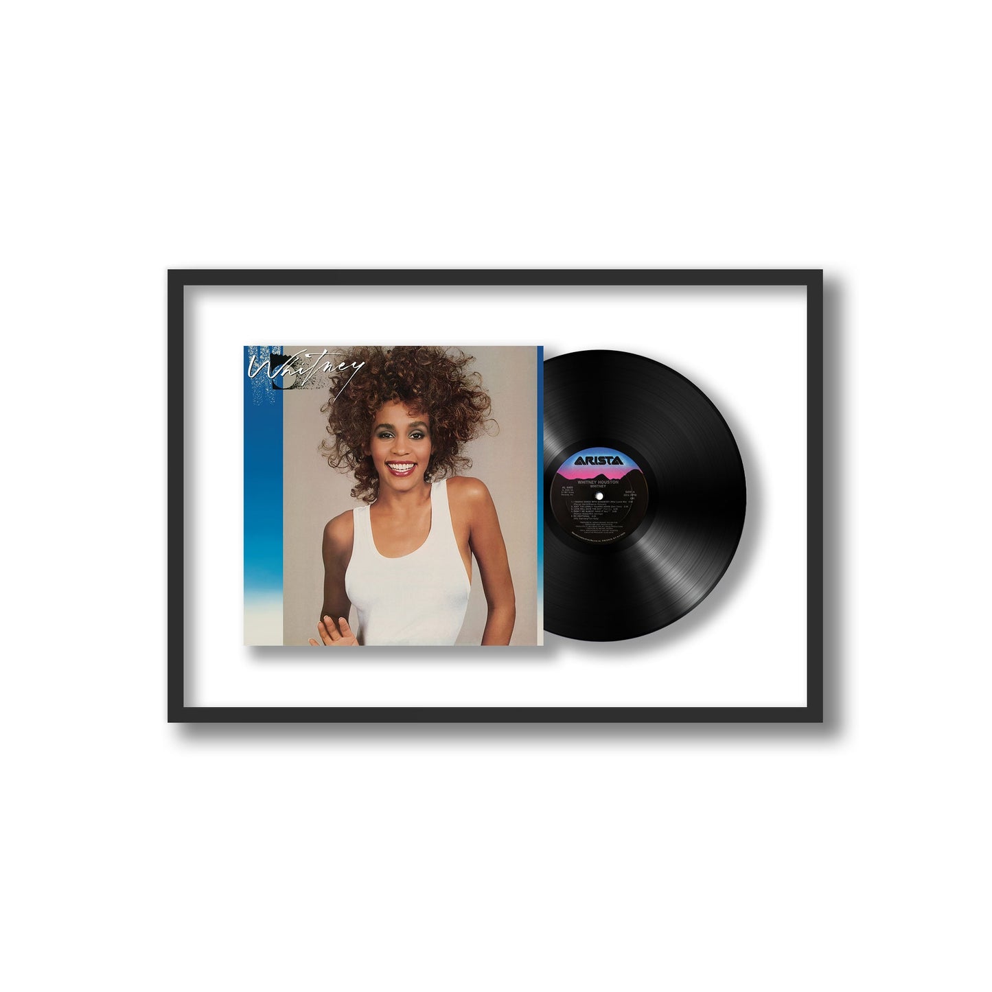 Whitney Framed Vinyl Record