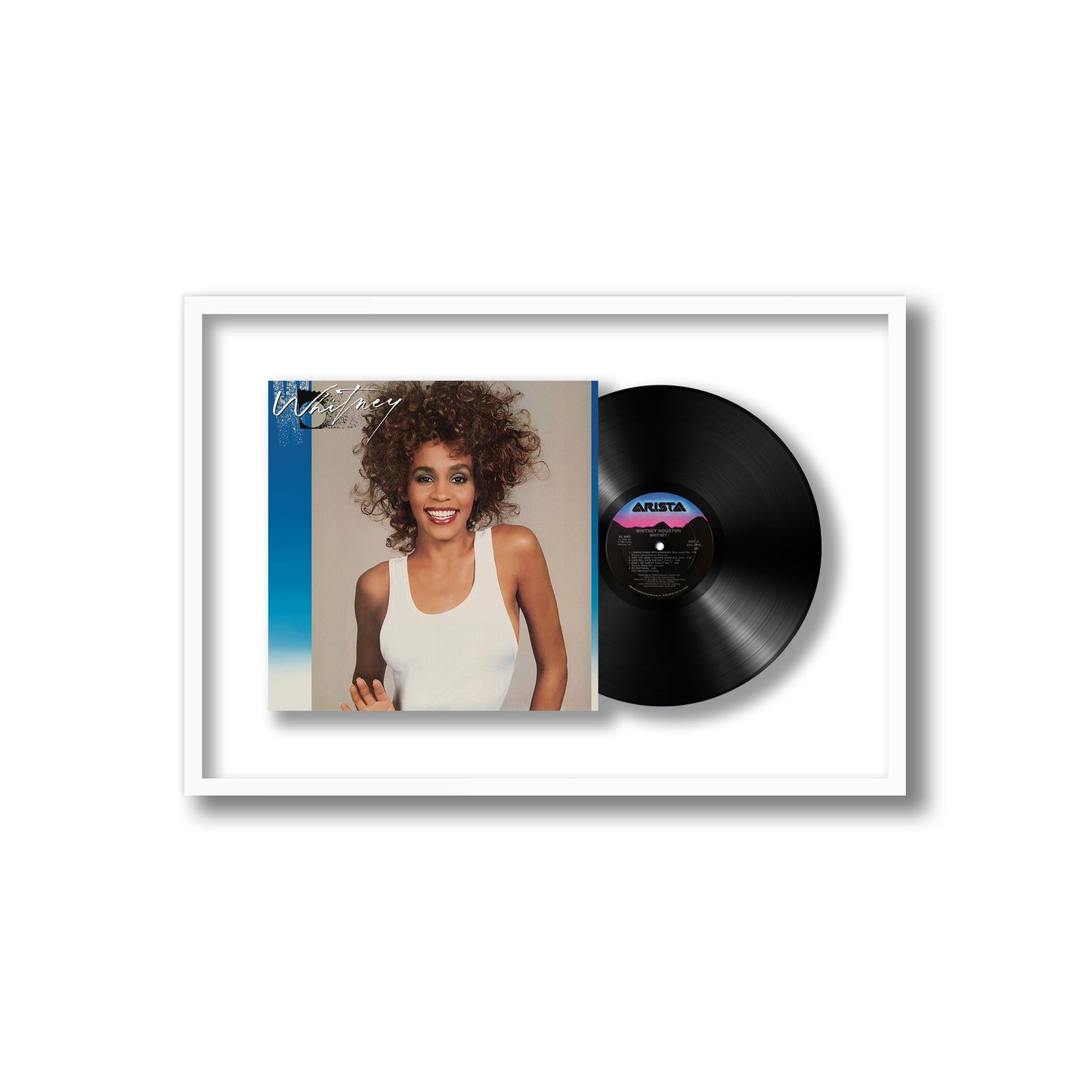 Whitney Framed Vinyl Record