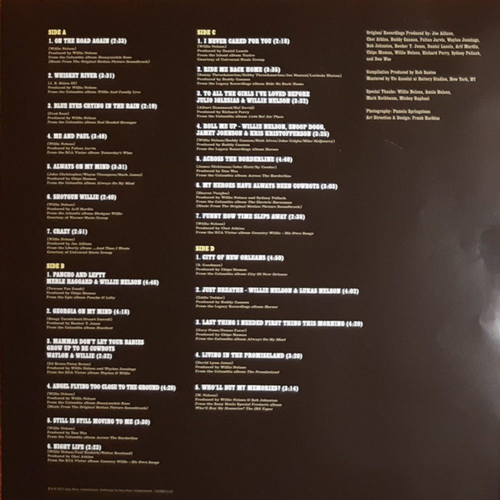 Willie Nelson – Greatest Hits (2-LP Vinyl) Vinyl Record