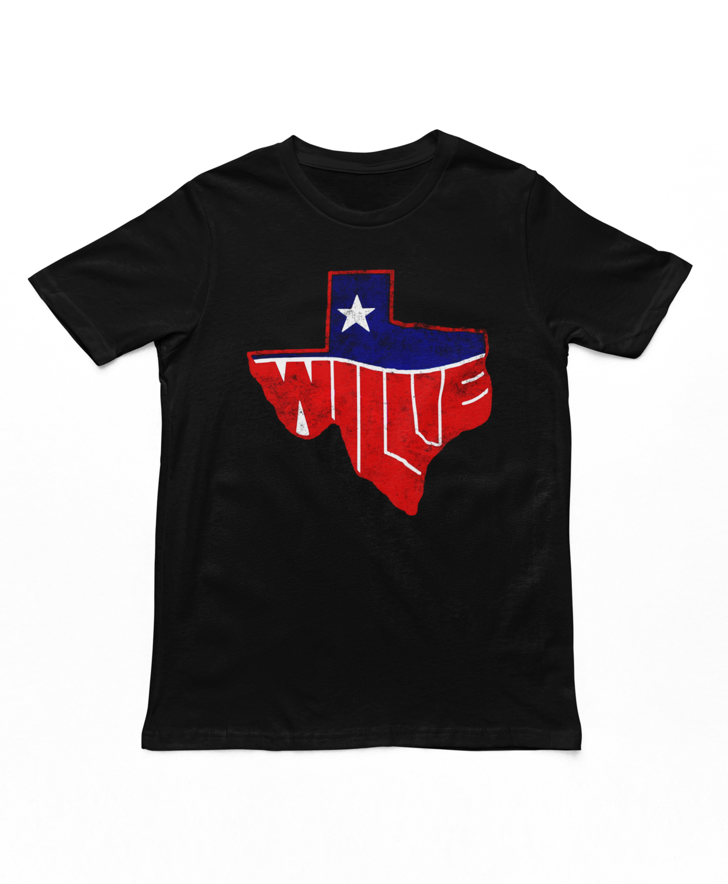 Willie Nelson Texas Mens T Shirt Black