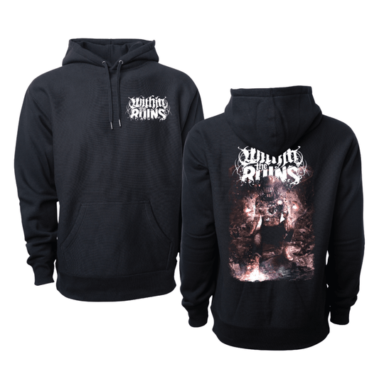 Within The Ruins Black Heart Mens Hoodie