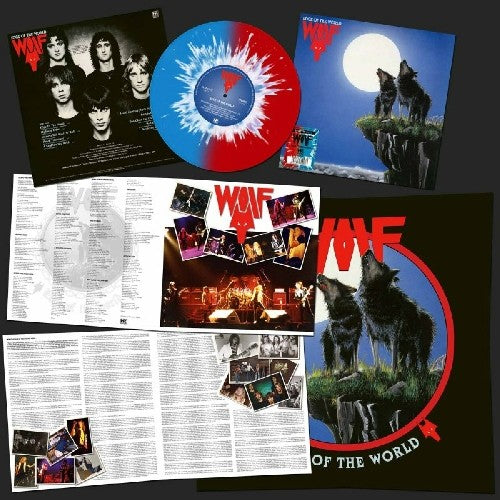 Wolf - Edge Of The World [Red/Blue/White Splatter] Vinyl Record
