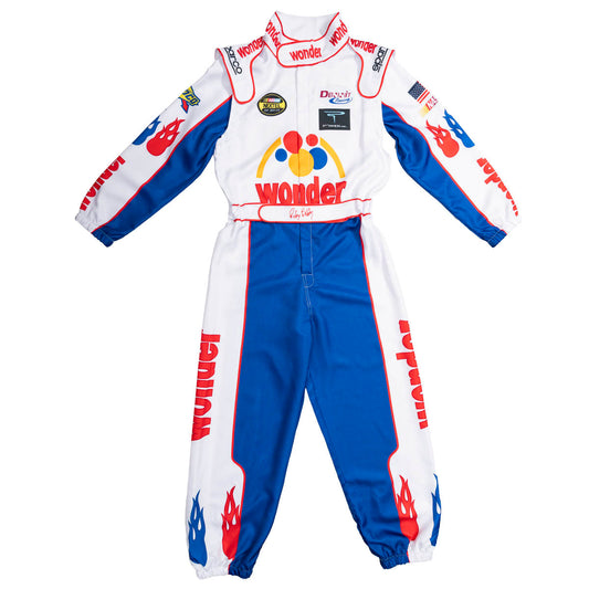 WonderBread Jumpsuit: Ricky Bobby Race Driver Costume Mashup (No Embroidery) for Halloween Cosplay