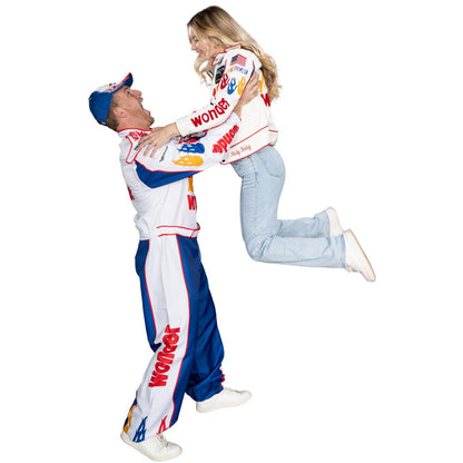Wonder Bread Talladega Replica Stock Car Racing Movie Halloween Cosplay Costume Jacket