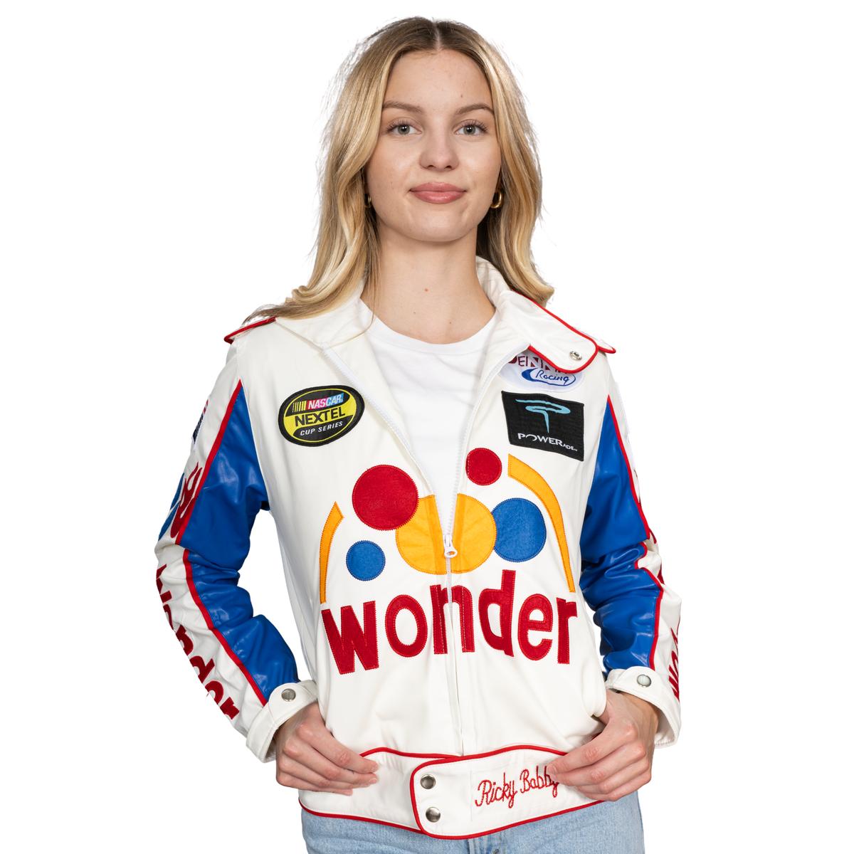 Wonder Bread Talladega Replica Stock Car Racing Movie Halloween Cosplay Costume Jacket