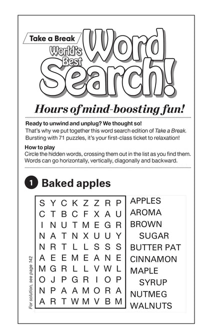 World's Best Puzzle - Word Search 25.08.29: Large Print, 71 Themed Puzzles, Easy To Read, Be Challenged, Relax & Unwind, Sharpen Your Brain & More!