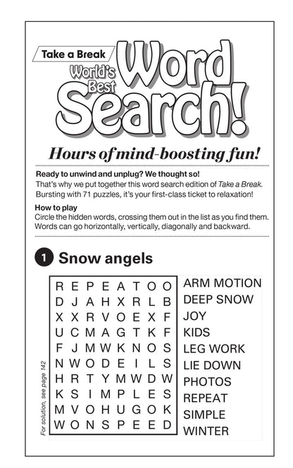World's Best Puzzle - Word Search 25.10.24: Large Print, 71 Puzzles, Relax & Unwind, Great For Travel, Brain Booster & More!