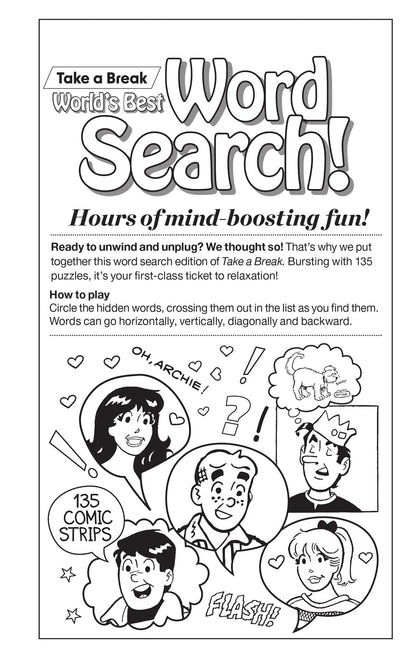 World's Best Puzzle - Word Search 26.01.02: Over 134 Puzzles Starring Archie & Friends, Relax & Unwind, Great For Travel, Brain Booster & More!