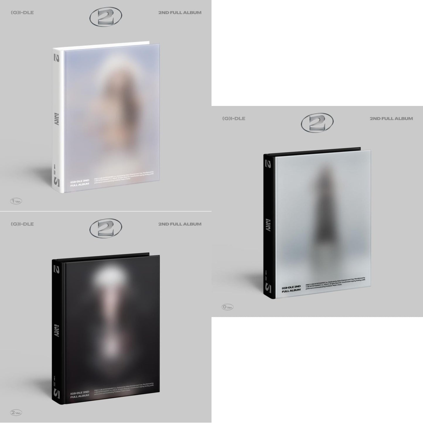 I-Dle - 2 (1 Ver.) & 2 (2 Ver.) & 2 (0 Ver.) - CD Bundle