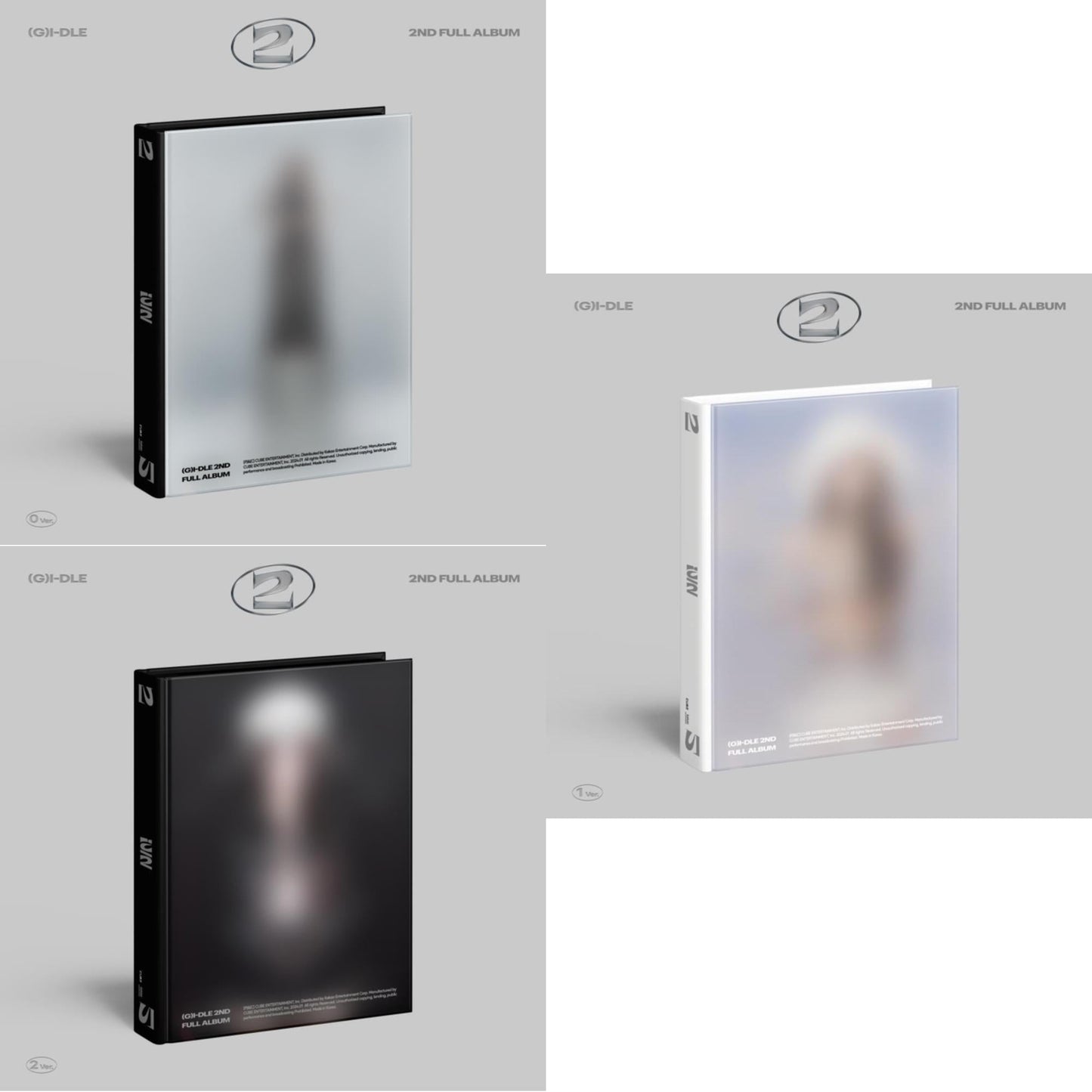 I-Dle - 2 (0 Ver.) & 2 (2 Ver.) & 2 (1 Ver.) - CD Bundle