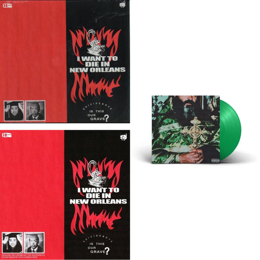 $Uicideboy$ - Sing Me A Lullaby My Sweet Temptation (Green LP Vinyl) & I Want To Die In New Orleans (Red/Black LP Vinyl) & I Want To Die In New Orleans (Silver LP Vinyl)
