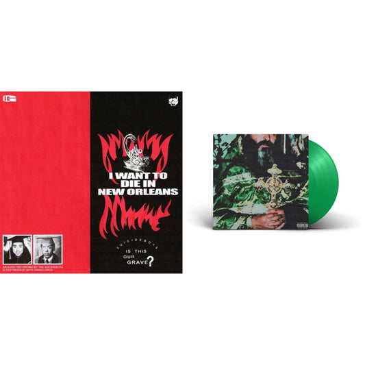$Uicideboy$ - Sing Me A Lullaby My Sweet Temptation (Green LP Vinyl) & I Want To Die In New Orleans (Silver LP Vinyl)